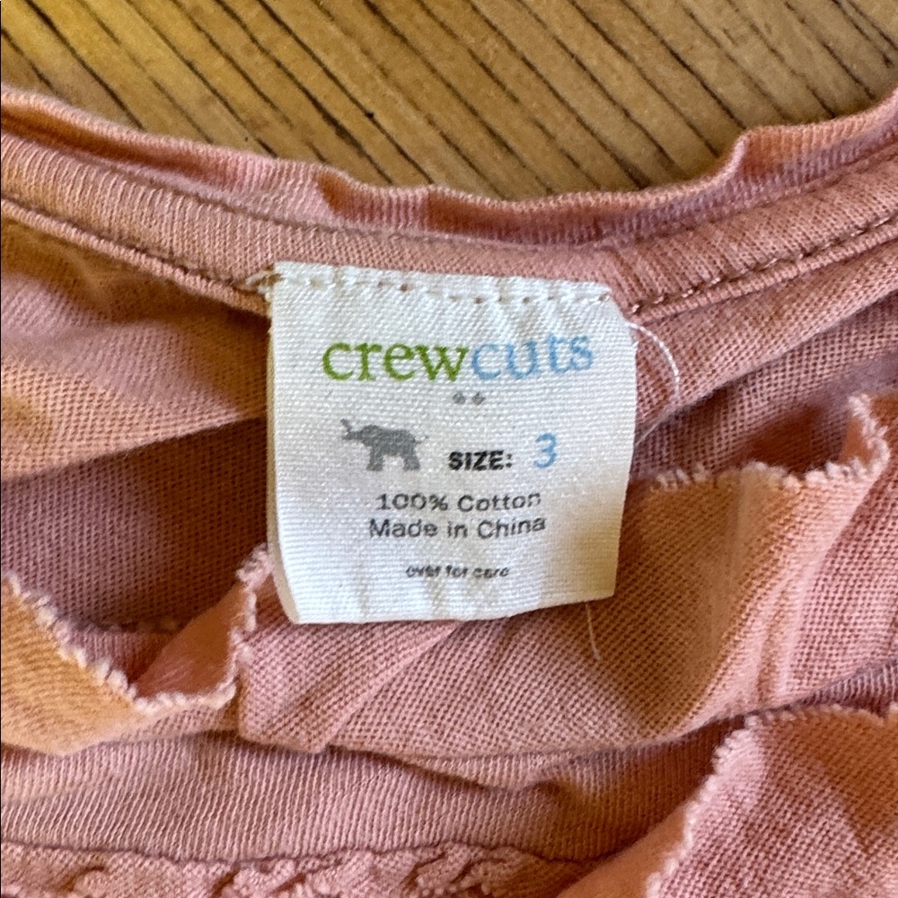 Crewcuts Pink Ruffled Tee - Picture 2 of 3